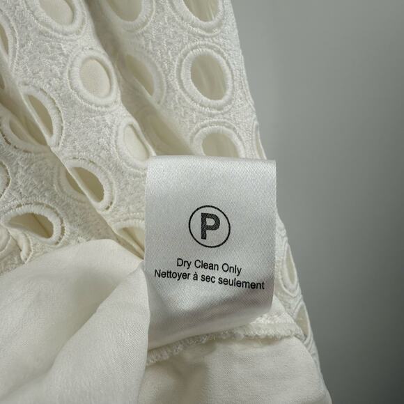 VINEET BAHL Anthropologie Dress SZ Petite Medium NWT Eyelet Halter Bridal White - Picture 16 of 16